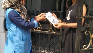 Photo of जिला राजनांदगांव में शत प्रतिशत मतदान के लिए जगह जगह पोस्टर एवं मुनादी के माध्यम से दिया जा रहा संदेश