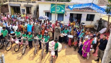 Photo of 44 वीं वाहिनी भारत तिब्बत सीमा पुलिस बल की सामरिक मुख्यालय पानाबरस द्वारा जिला-मोहला-मानपुर-अम्बागढ चौकी के आदिवासी गांव कनेरी में सिविक एक्शन प्रोग्राम का आयोजन किया गया। 