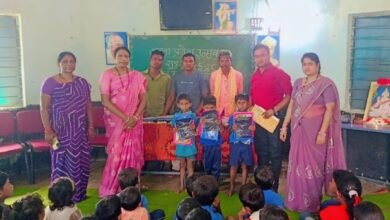Photo of मोहला ब्लाक के क्षेत्र धोबेदण्ड के  प्राथमिक शाला और माध्यमिक शाला में  बड़ी उमंग व उल्लास के साथ शाला प्रवेश उत्सव  का आयोजन किया गया