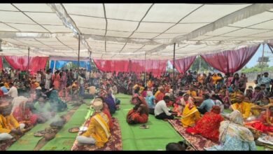 Photo of मोहला ब्लाक के क्षेत्र मार्री में सामूहिक विवाह समारोह, चौकी, मोहला और मानपुर के 28 जोड़ों ने लिए सात फेरे